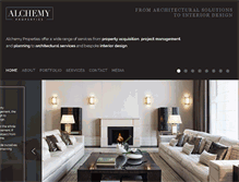 Tablet Screenshot of alchemyproperties.net